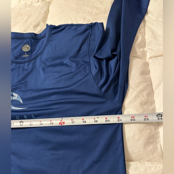 Rip Curl Men's Corps Long Sleeve Ocean Blue Rash Guard - Size L - Picture 12 of 12